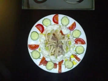 Tintenfisch auf Chinakohlbett - Rezept