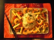 Sichuan Shrimps an Bambussprossen - Rezept