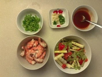 Sichuan Shrimps an Bambussprossen - Rezept - Bild Nr. 3