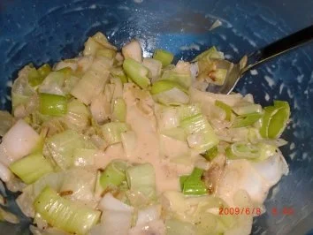 Rezept: Vegetarisch: Lauchpizza Bild Nr. 4 Vegetarisch: Lauchpizza - Rezept - Bild Nr. 4