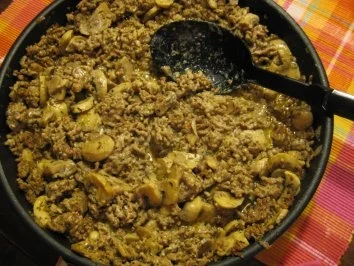 Fleisch - Jäger-Reis - Rezept