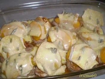 Schweinemedallions überbacken - Rezept