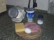 Fladenbrot mit Schinken-Käse-Füllung - Rezept