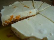 Kühlschranktorte "Joghurt-Orange-Cornflakesknäckebrot-Torte" - Rezept