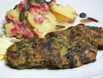 Rezept: grünes Schnitzel ? Bild Nr. 2 grünes Schnitzel ? - Rezept - Bild Nr. 2