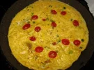 Rezept: Omelette mit Tomaten und Zwiebeln Omelette mit Tomaten und Zwiebeln - Rezept