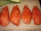 Feta-Zucchinihähnchen mit Joghurtgemüse und 7-Kornreis - Rezept