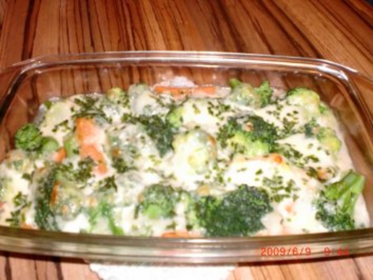 Beilage: Mozarella-Broccoli-Möhren! - Rezept