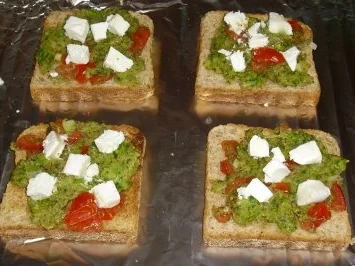 überbackener Gemüsetoast - Rezept