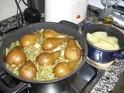 Rezept: Peras, judías verdes y carne Peras, judías verdes y carne - Rezept