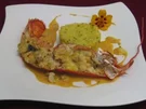 Gratinierter Hummer mit Steinpilzen an Safranreis - Rezept