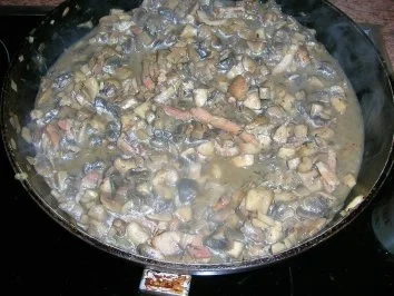 Jägerschnitzel nach meiner Art mit Kartoffelwaffeln - Rezept - Bild Nr. 5