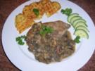 Jägerschnitzel nach meiner Art mit Kartoffelwaffeln - Rezept
