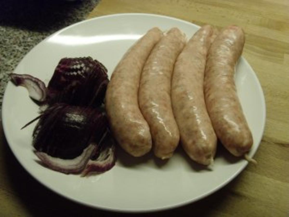 Alarm, Alarm der Bratwurst geht es... - Rezept