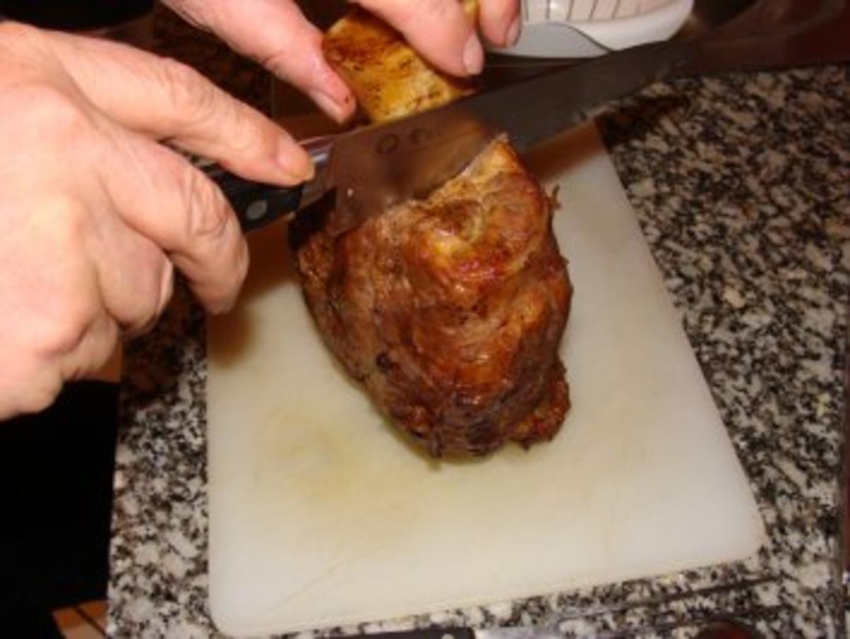 Fleisch - Kalbshaxen im Ofen geschmort - - Rezept - Bild Nr. 2