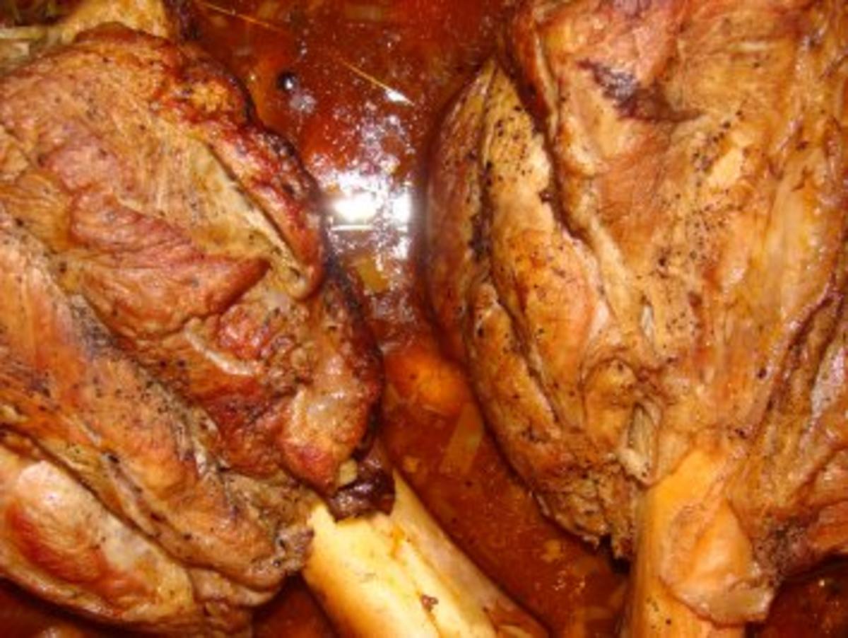 Fleisch - Kalbshaxen im Ofen geschmort - - Rezept - Bild Nr. 3