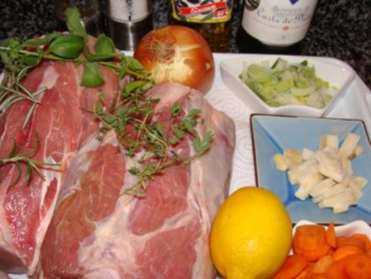 Fleisch - Kalbshaxen im Ofen geschmort - - Rezept - Bild Nr. 4