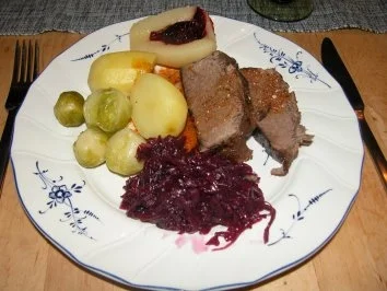 Rezept: Hirschkalbkeule Hirschkalbkeule - Rezept