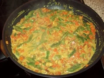 Pute mit Currysoße und Makkaroni - Rezept - Bild Nr. 5