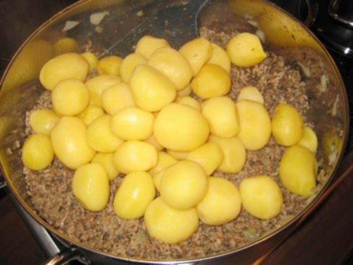 Fleisch - Bohnen-Kartoffel-Hack-Pfanne - Rezept - Bild Nr. 4