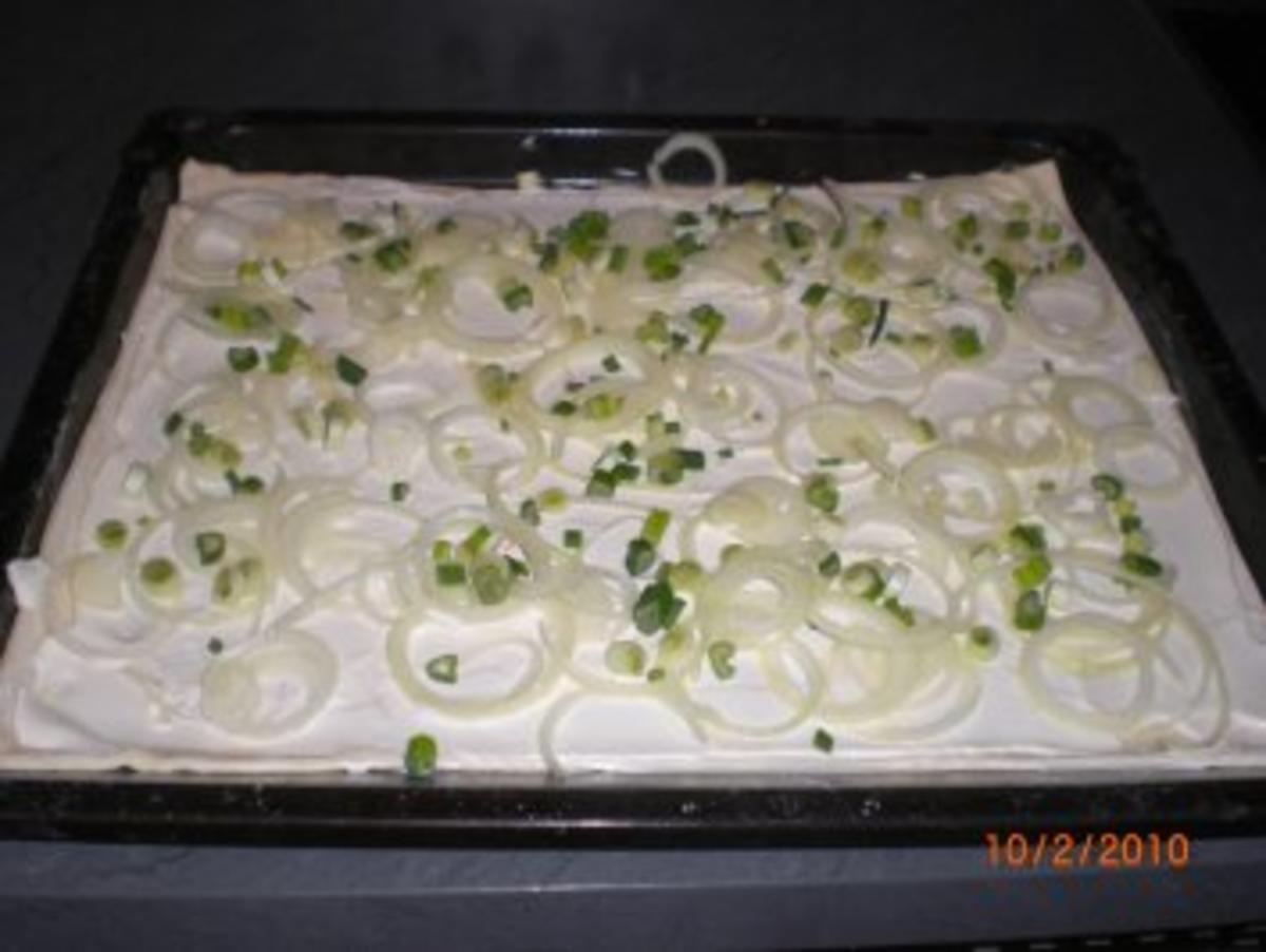 Flammkuchen mit Gorgonzola - Rezept - Bild Nr. 7