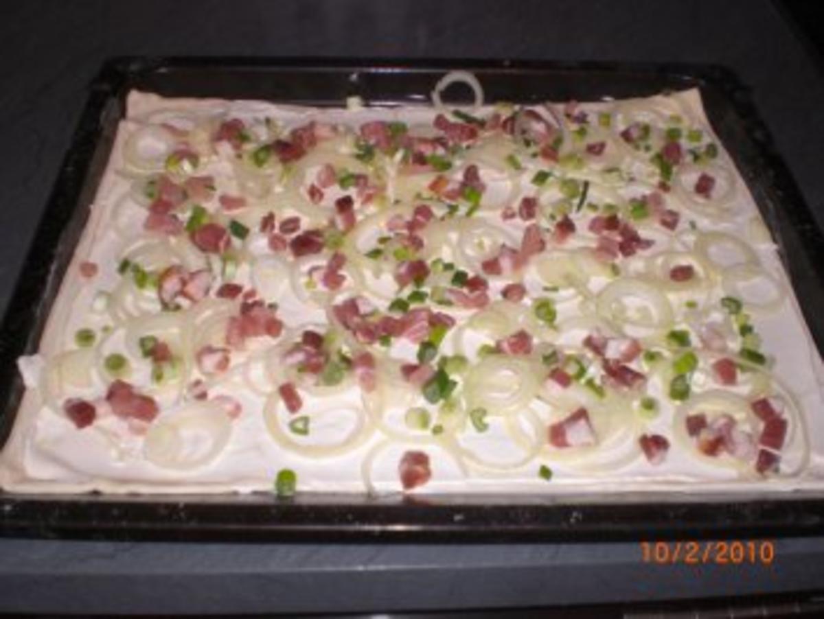 Flammkuchen mit Gorgonzola - Rezept - Bild Nr. 8