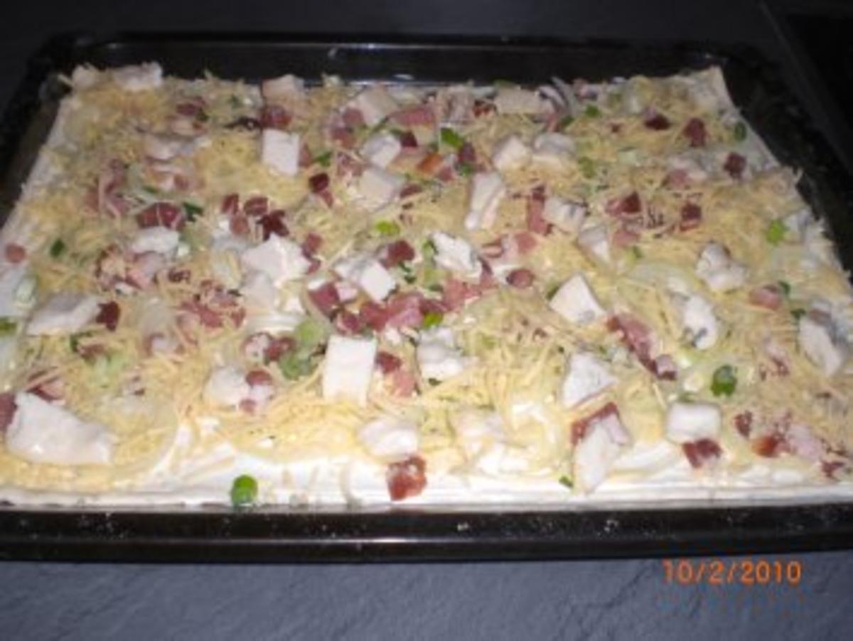 Flammkuchen mit Gorgonzola - Rezept - Bild Nr. 9