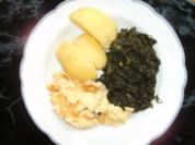 Spinat mit Rührei - Rezept