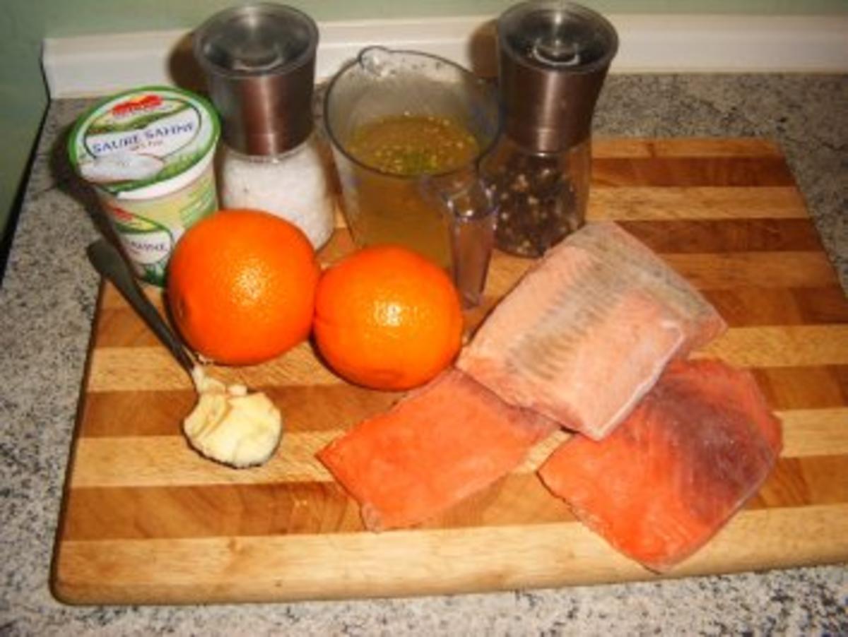 Lachs mit Orangensoße - Rezept - Bild Nr. 2