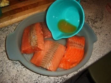 Lachs mit Orangensoße - Rezept - Bild Nr. 3