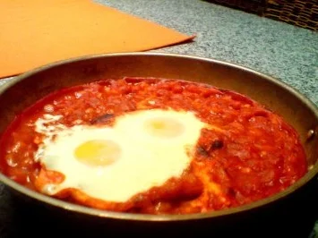 Rezept: Backed Beans mit Spiegelei Bild Nr. 2 Backed Beans mit Spiegelei - Rezept - Bild Nr. 2