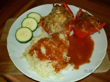 Paprika gefüllt und überbacken - Rezept - Bild Nr. 4