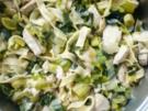 Lauchnudeln mit Hähnchenbrust - Rezept