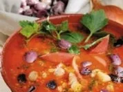 Bohnengulasch mit geräucherte Schweinehaxe - Rezept - Bild Nr. 2