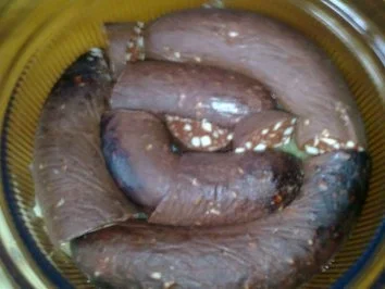 Rezept: Blutwurst-Kartoffelbrei-Auflauf Bild Nr. 2 Blutwurst-Kartoffelbrei-Auflauf - Rezept - Bild Nr. 2