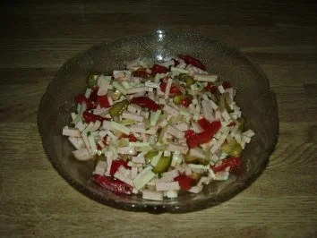 Leberkässalat - Rezept