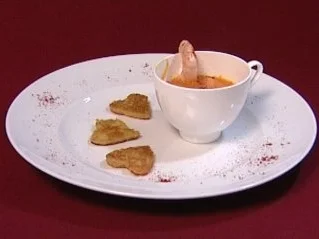 Kürbis–Red-Curry–Suppe mit Crevetten (Florian Simbeck) - Rezept