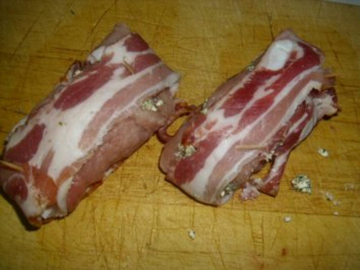 Schweine Röllchen mit Schafskäsefüllung - einfach - von gabi-63