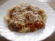 Nudeln mit schneller Soße - Rezept