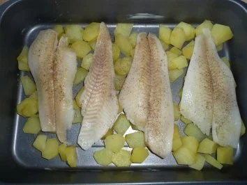 Limandafilet in Spinat auf Kartoffeln - Rezept - Bild Nr. 3