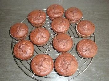 Schokoladenmuffins mit Bananen - Rezept