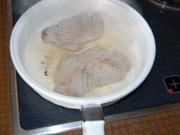 Thunfischsteak mit Cocktailtomaten, Mozarella und Fächerkartoffeln ( von Cerankaiser ) - Rezept - Bild Nr. 2