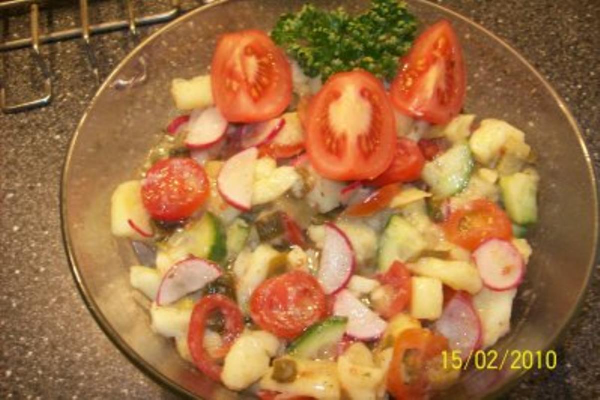 Salat - Knackiger Kartoffelsalat - Rezept - Bild Nr. 4