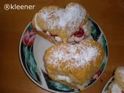 Valentinstagsherzen mit Himbeeren - Rezept