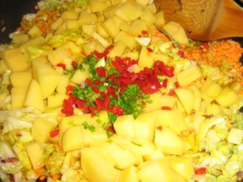 Wirsingtopf mit Lachs - einfach - 184 kcal/100g
