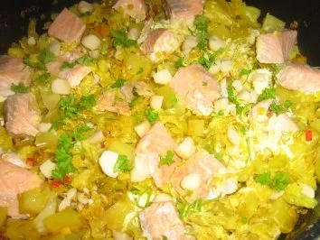 Wirsingtopf mit Lachs - Rezept - Bild Nr. 10