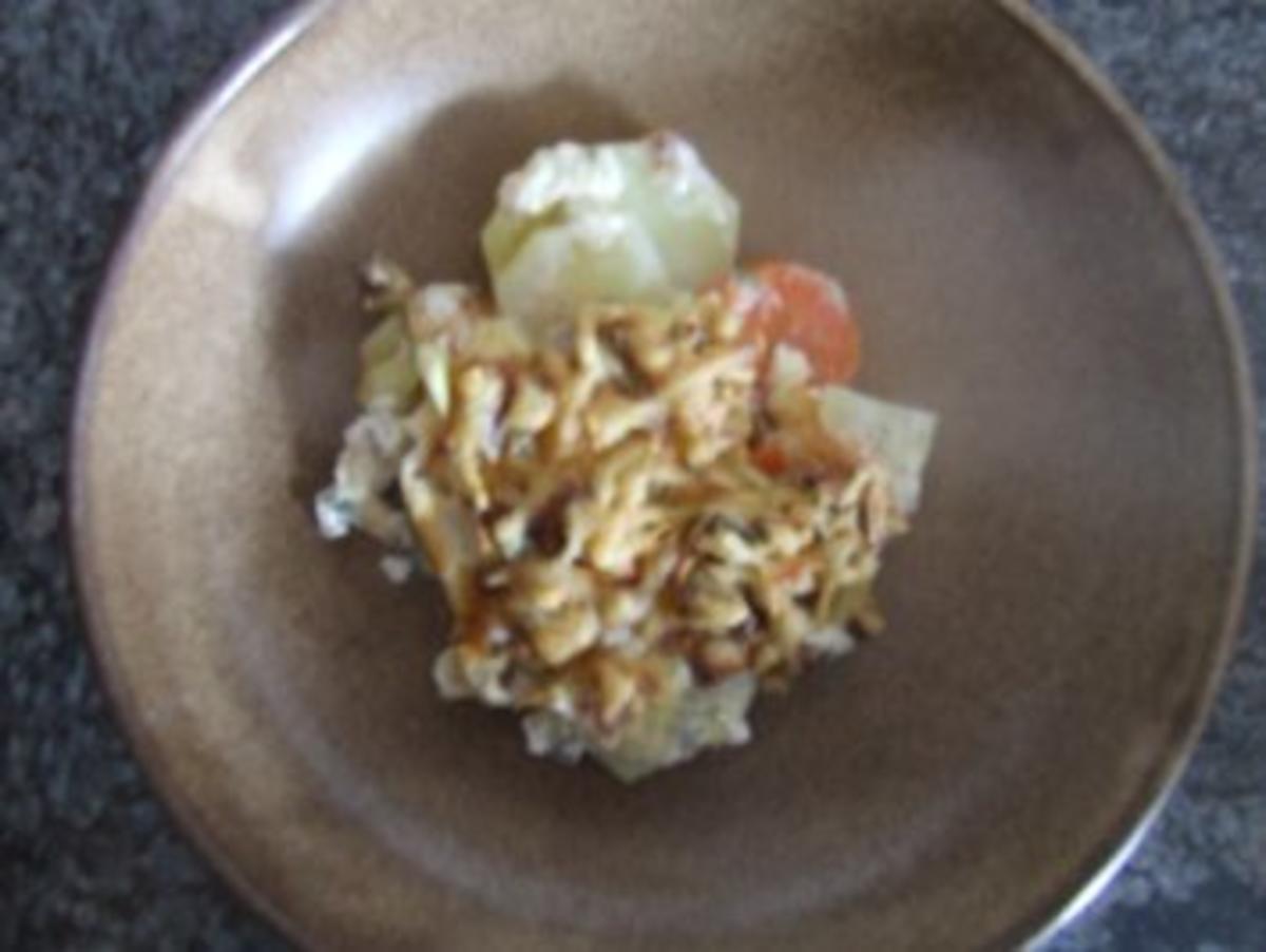 Möhren-Kartoffelgratin mit Apfelkruste - Rezept - Bild Nr. 3