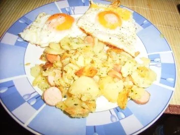 Brat-Spiegel-Kartoffel-Ei ... - Rezept