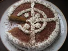 Tiramisu-torte mit Sahnecreme. - Rezept