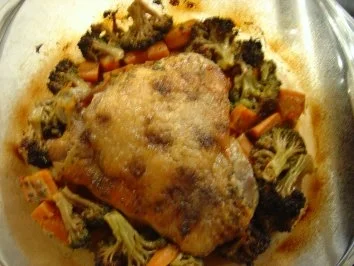 Putenoberkeule im Broccolie-Möhrenbett - Rezept - Bild Nr. 5